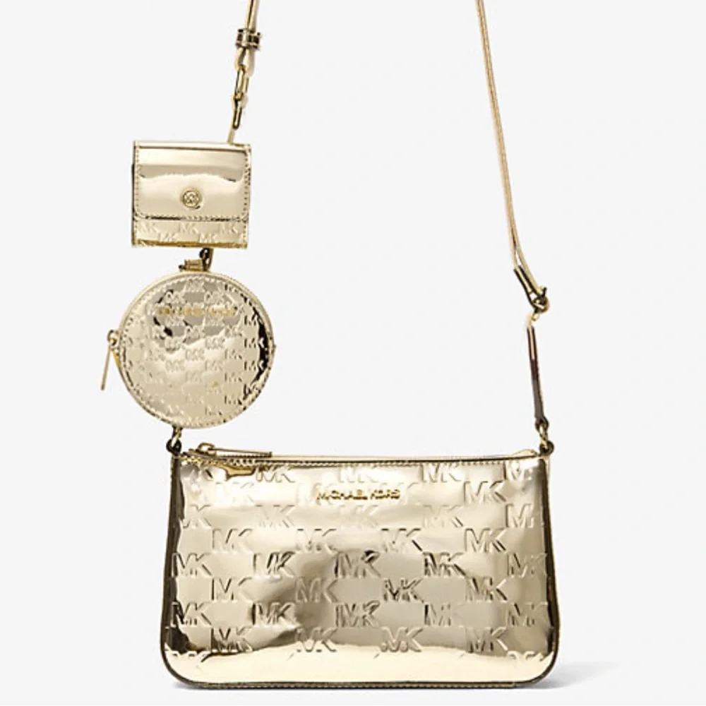 MICHAEL KORS Jet Set Sm Patent Logo Debossed Crossbody Apple Airpods
XBody Tech - Picture 3 of 12